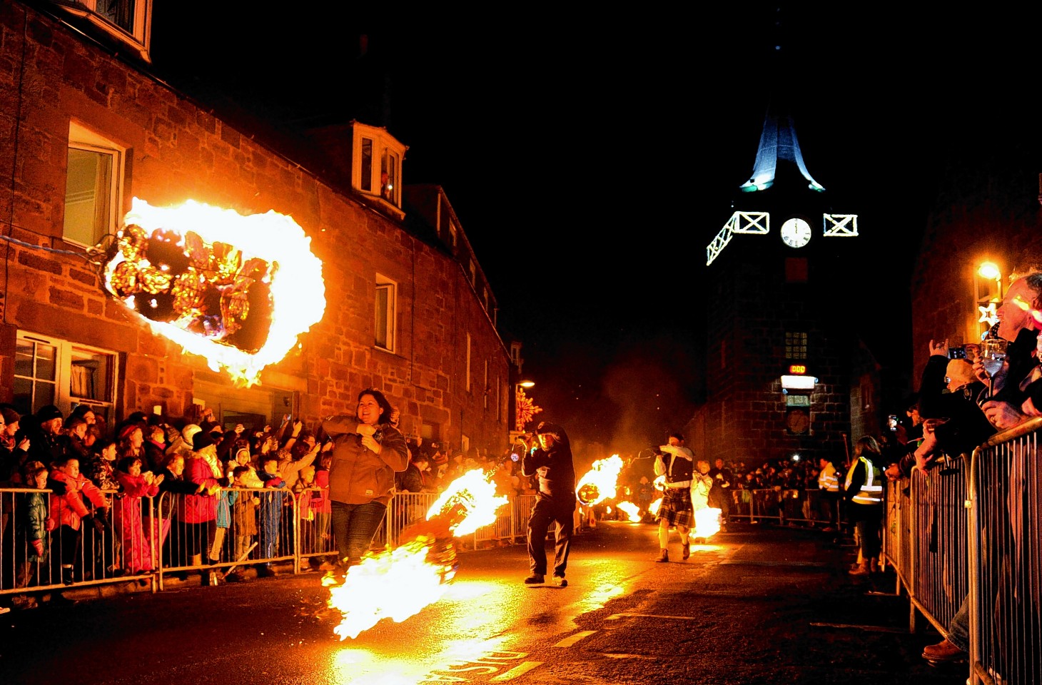 The Stonehaven Fireballs - December 31, 2014.Picture by COLIN RENNIE